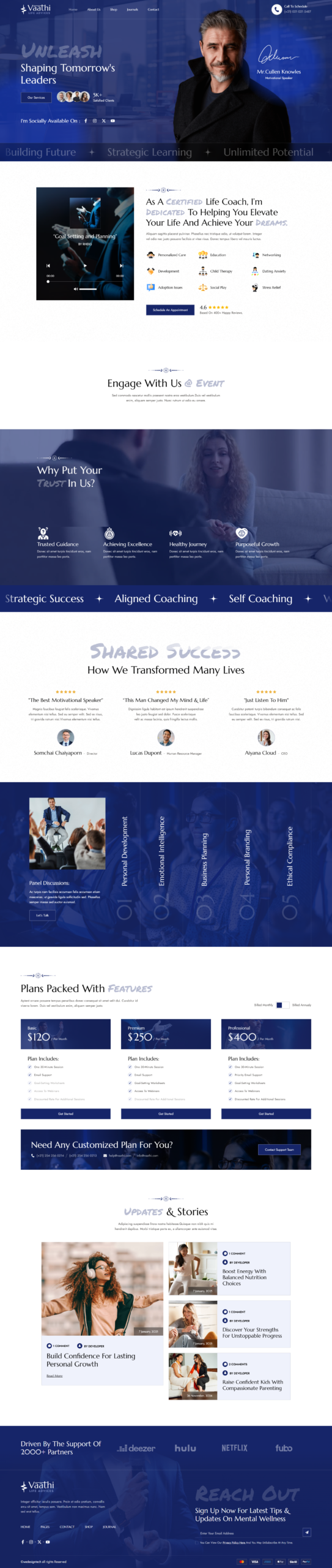 Business Coach Website