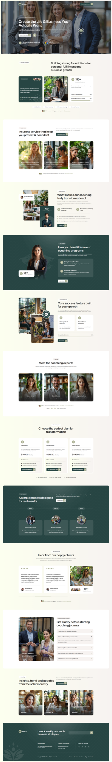 Business Coach Website