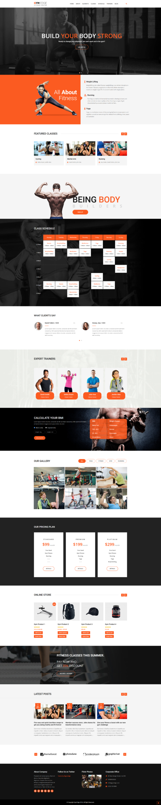 GymFitness Website