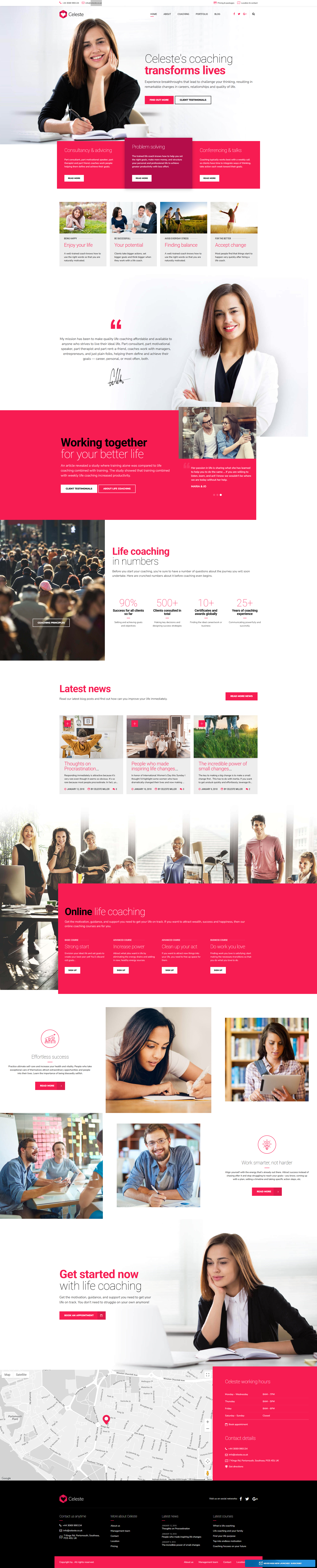 life coach website